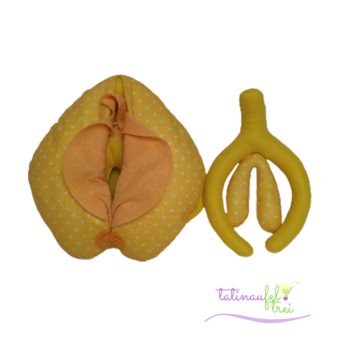 Vulva Didática Dua Amarela Feltrei!! - 20cm