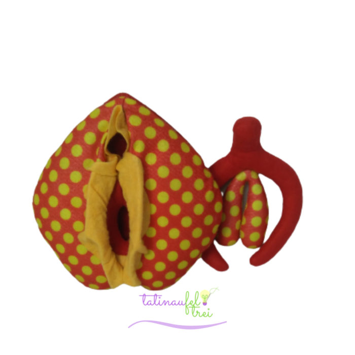 Vulva Didática Dua Vermelha Feltrei!! - 20cm - Image 2