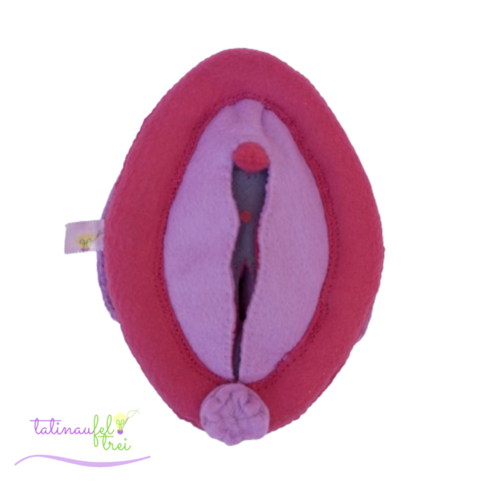 .Vulva de Feltro Didática Rosa e Lilás 15cm Feltrei!! - Image 2