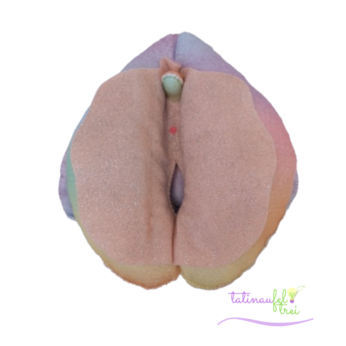 Vulva Didática Dua Arco Íris Feltrei!! - 20cm