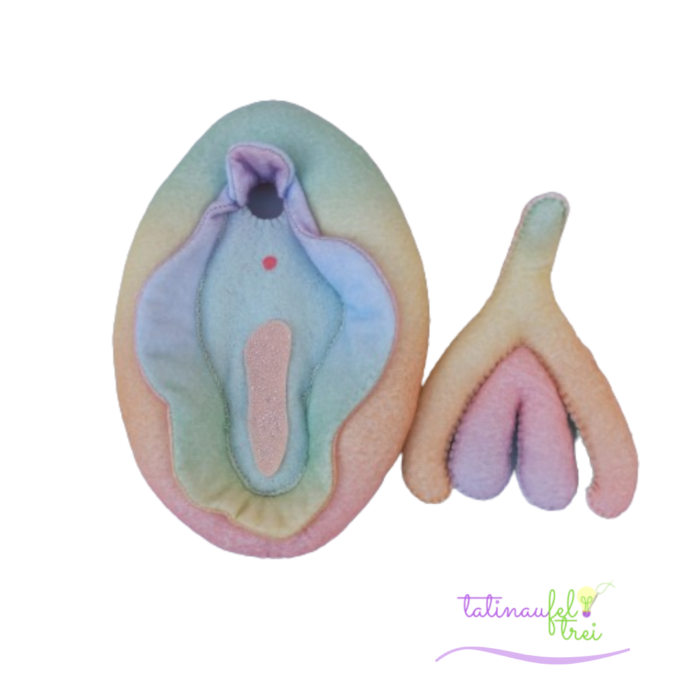 Vulva Didática Tria Arco Íris Feltrei!! - 18cm - Image 2