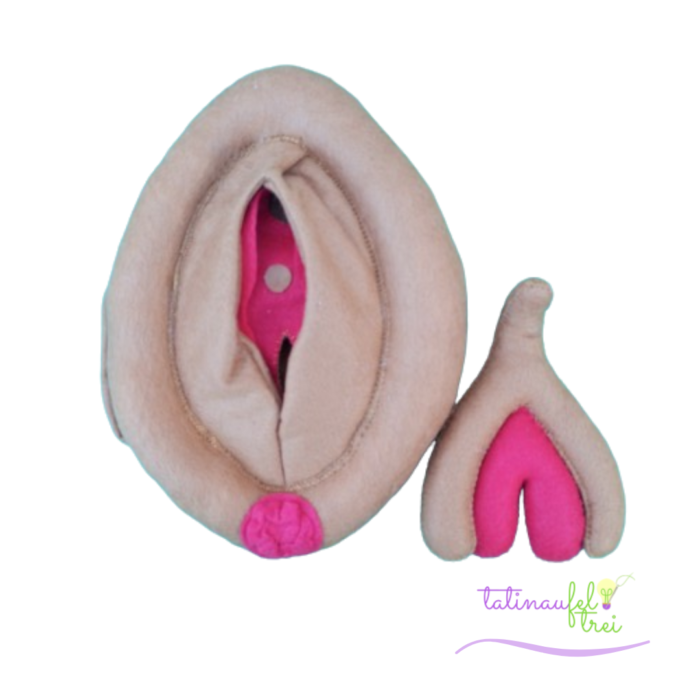 .Vulva de Feltro Didática Marrom 20cm Feltrei!!