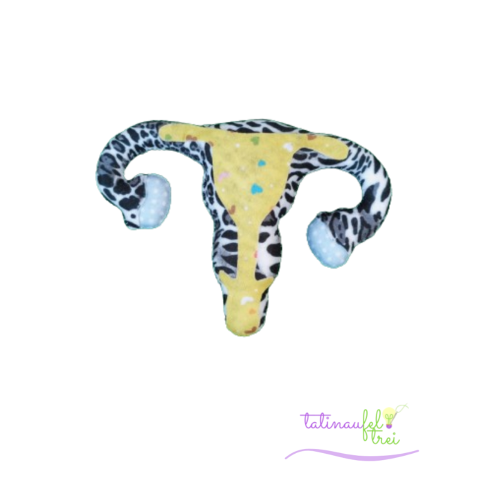 Útero Zebra com Amarelo - 14cm