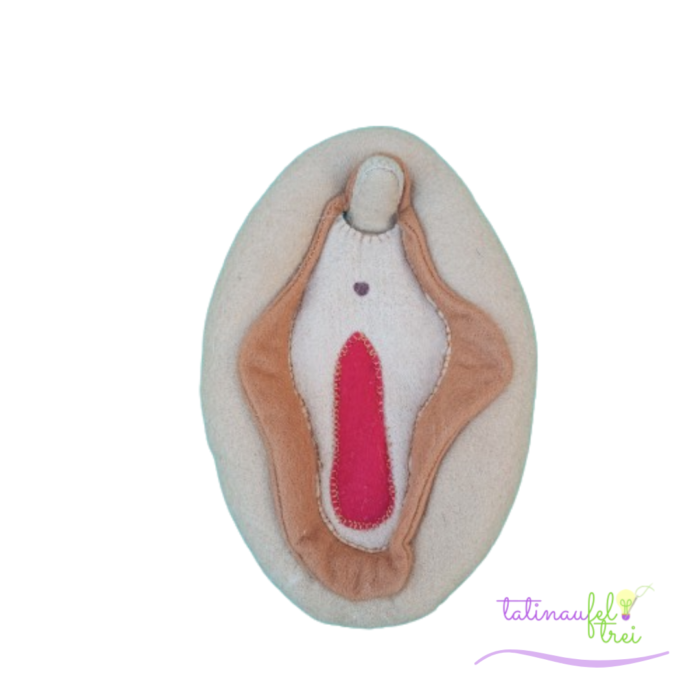 Vulva Didática Tria  Marrom Feltrei!! - 18cm