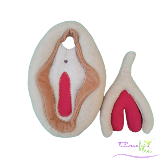 Vulva Didática Tria  Marrom Feltrei!! - 18cm - Image 2