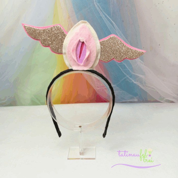 Tiara Vulva Livre  - Vulva Rosa com asa champagne - Image 2