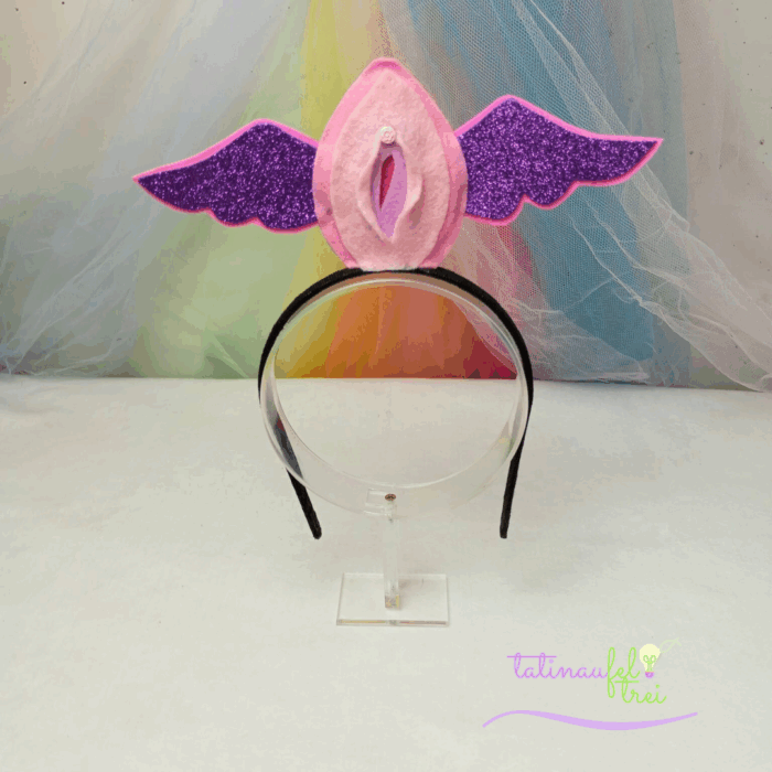 Tiara Vulva Livre  - Vulva Rosa com asa roxa - Image 2