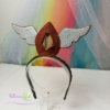 Tiara Vulva Livre  - Vulva Marrom com asas prata - Image 2