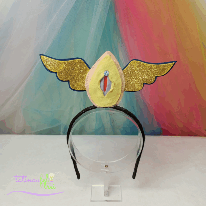 Tiara Vulva Livre  - Vulva Amarela com asa dourada - Image 2