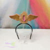 Tiara Vulva Livre  - Vulva Bege com asa dourada - Imagem 2