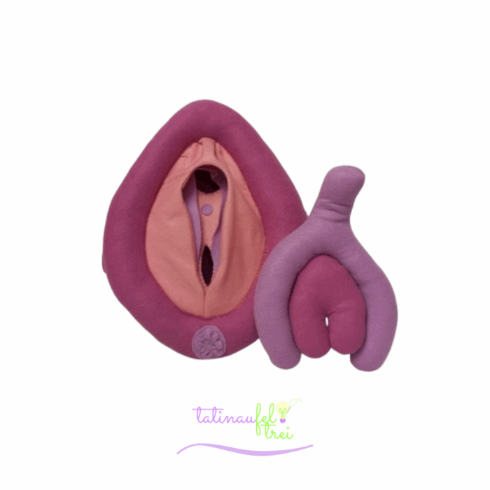 Vulva de Feltro Didática Fúcsia 25cm Feltrei!! - Imagem 2