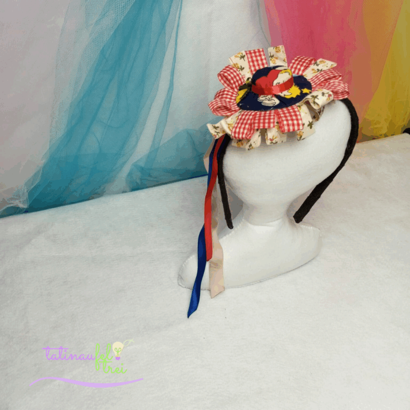 Tiara Chapéu Azul e vermelho