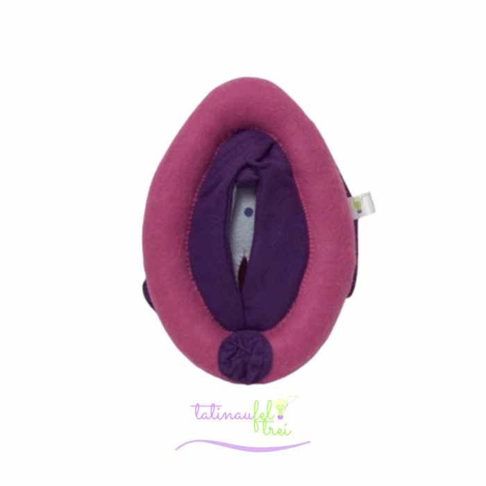 .Vulva de Feltro Didática Pink com roxo 20cm Feltrei!! - Imagem 2