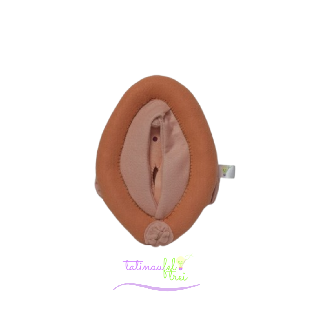 .Vulva de Feltro Didática Nude 20cm Feltrei!! - Imagem 2