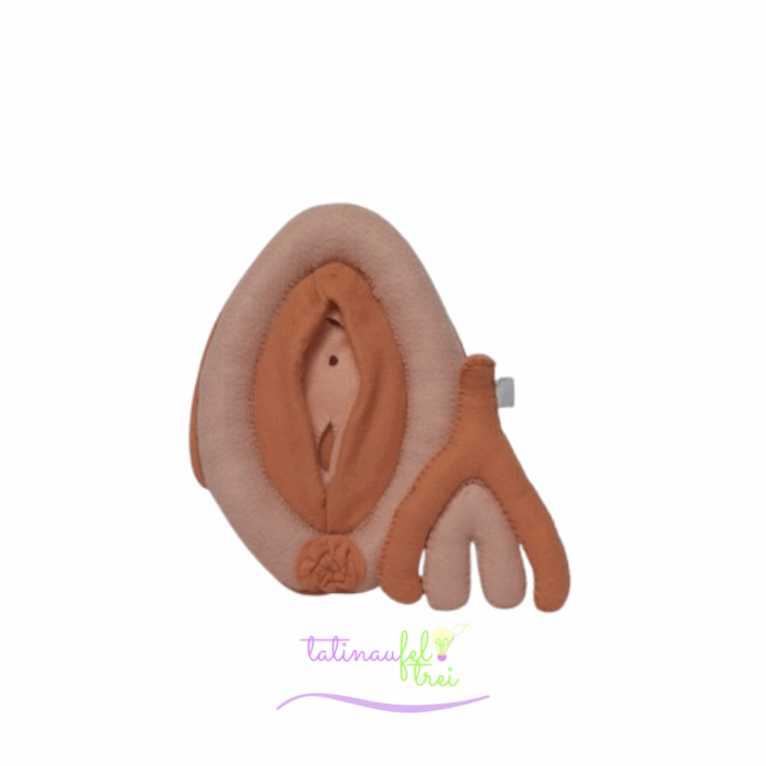 .Vulva de Feltro Didática Nude 20cm Feltrei!!