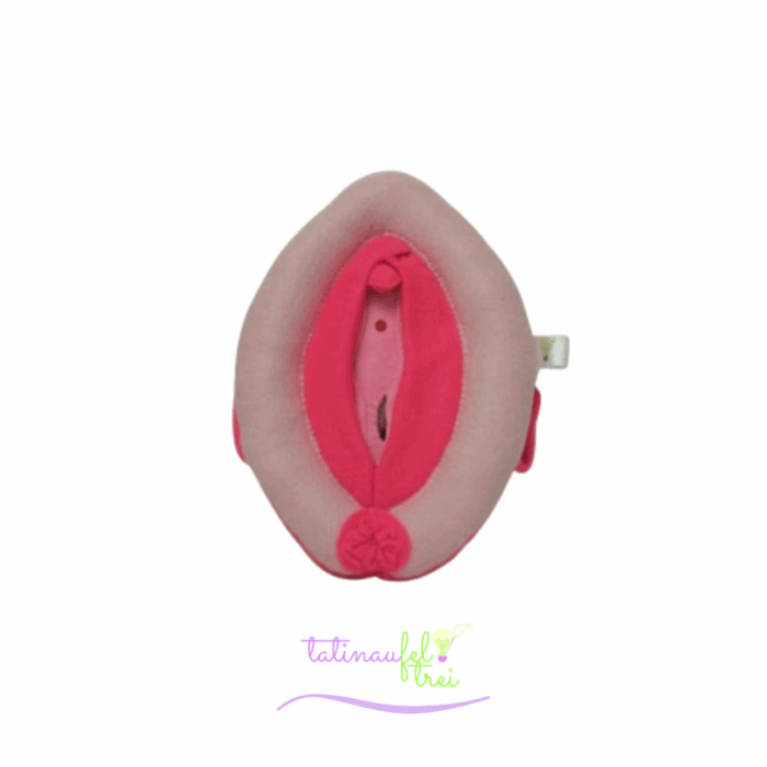 .Vulva de Feltro Didática Rosa com Rosa choque 20cm Feltrei!! - Imagem 2