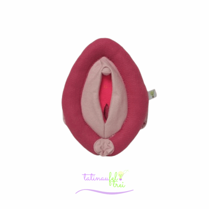 .Vulva de Feltro Didática Pink com rosa 20cm Feltrei!! - Imagem 2