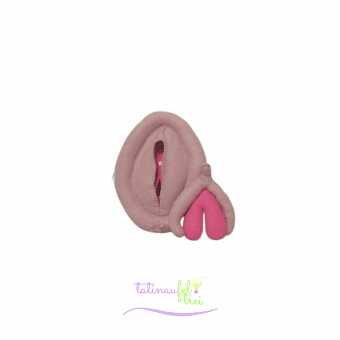 .Vulva de Feltro Didática Rosinha 15cm - Imagem 2